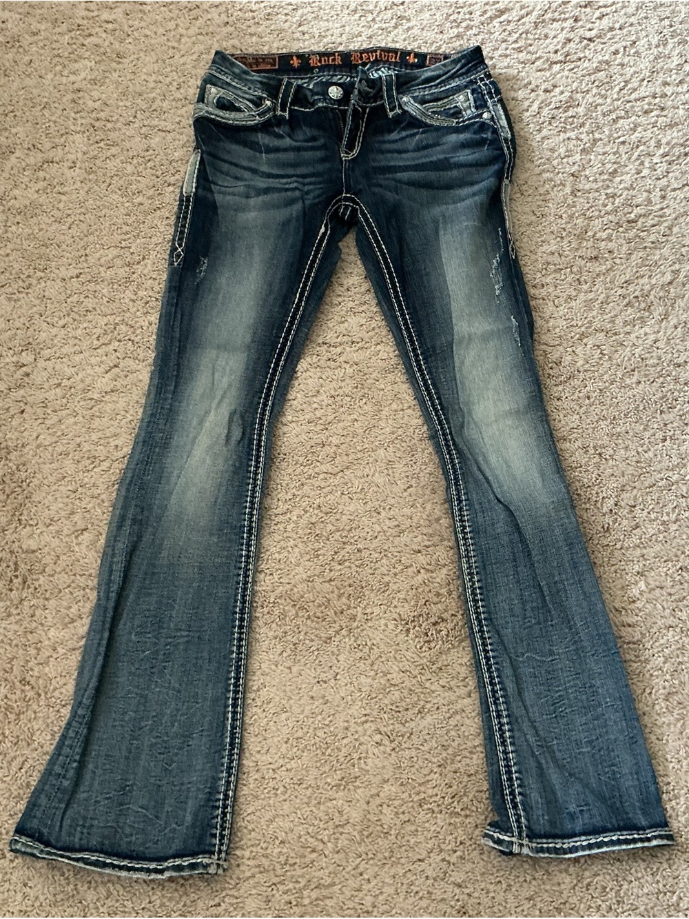 Rock Revival Women’s Washed Indigo Bootcut Jeans